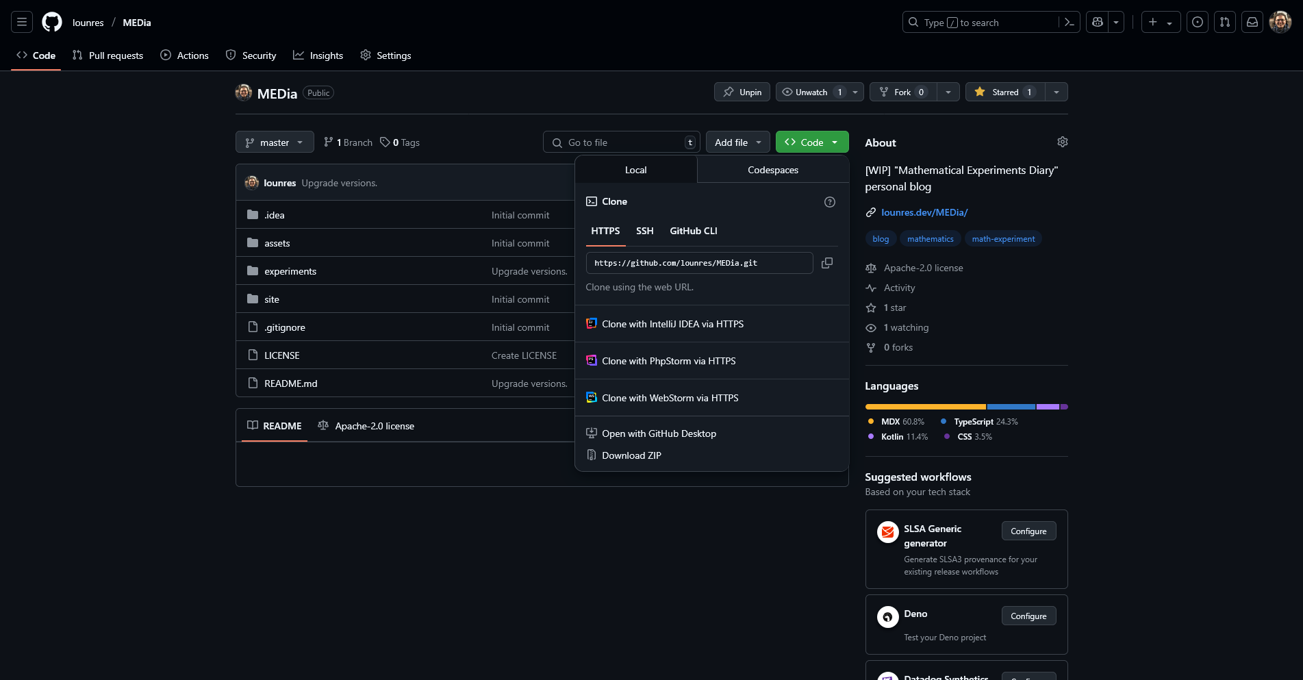 MEDia GitHub page